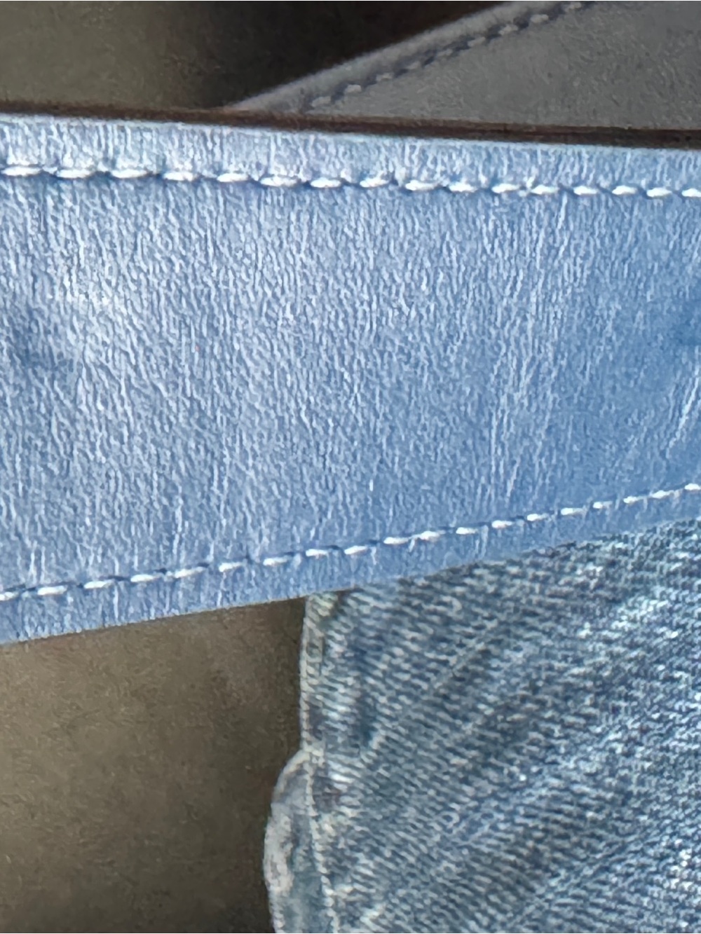 Coach Pillow Tabby 26 Denim Chain Shoulder Bag Large Blue Jean Crossbody - Picture 15 of 16